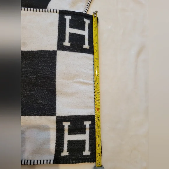 H-ermes Inspired Pillow Case Wool Blend - Picture 7 of 8